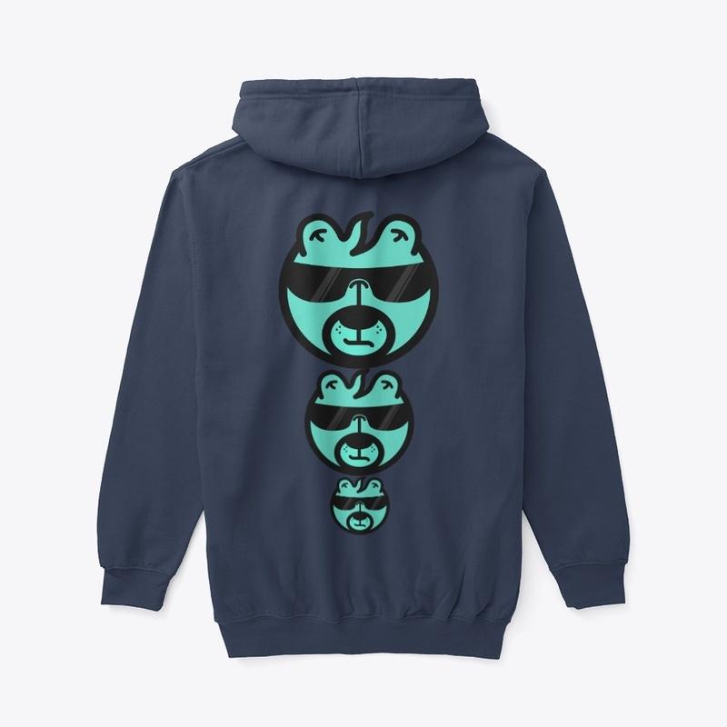 Stacked Bears Zip Hoodie